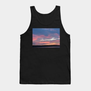 Blue Sunset At The Lake-Available As Art Prints-Mugs,Cases,Duvets,T Shirts,Stickers,etc Tank Top